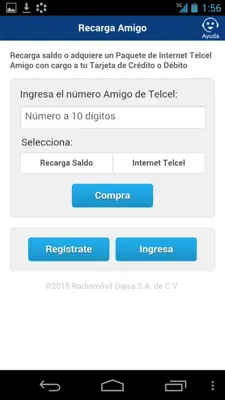 Telcel Recarga android App screenshot 5